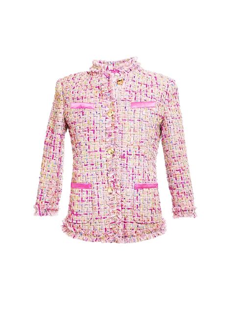 chanel inspired pink jacket